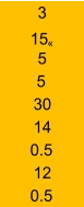 3 15 « 5 5 30 14 0.5 12 0.5